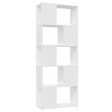 Book Cabinet Room Divider White 60x24x155 cm Engineered Wood