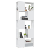 Book Cabinet Room Divider White 60x24x155 cm Engineered Wood - Top-Down View