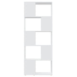 Book Cabinet Room Divider White 60x24x155 cm Engineered Wood
