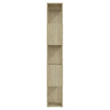 Book Cabinet Room Divider Sonoma Oak 60x24x155 cm - Rear View