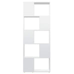 Book Cabinet Room Divider High Gloss White 60x24x155 cm