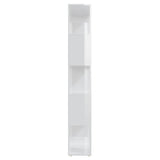 Book Cabinet Room Divider High Gloss White 60x24x155 cm