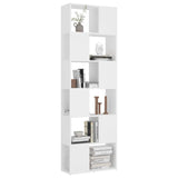 Book Cabinet Room Divider White 60x24x186 cm - Top-Down View