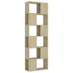 Book Cabinet Room Divider Sonoma Oak 60x24x186 cm