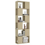 Book Cabinet Room Divider Sonoma Oak 60x24x186 cm Engineered Wood - Top-Down View