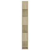Book Cabinet Room Divider Sonoma Oak 60x24x186 cm Engineered Wood