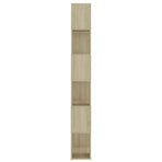 Book Cabinet Room Divider Sonoma Oak 60x24x186 cm