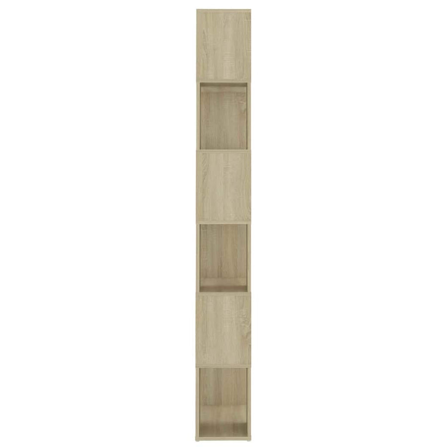 Book Cabinet Room Divider Sonoma Oak 60x24x186 cm