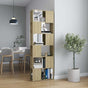 Book Cabinet Room Divider Sonoma Oak 60x24x186 cm