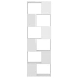 Book Cabinet Room Divider High Gloss White 60x24x186 cm