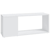 TV Cabinet White 80x24x32 cm Engineered Wood - Front View