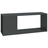 TV Cabinet High Gloss Grey 80x24x32 cm Engineered Wood