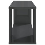 TV Cabinet High Gloss Grey 80x24x32 cm Engineered Wood