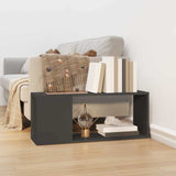 TV Cabinet High Gloss Grey 80x24x32 cm Engineered Wood