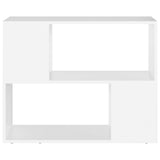 TV Cabinet White 80x24x63 cm Engineered Wood - 45-Degree Angle