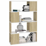 Book Cabinet Room Divider White and Sonoma Oak 80x24x124.5 cm - Top-Down View