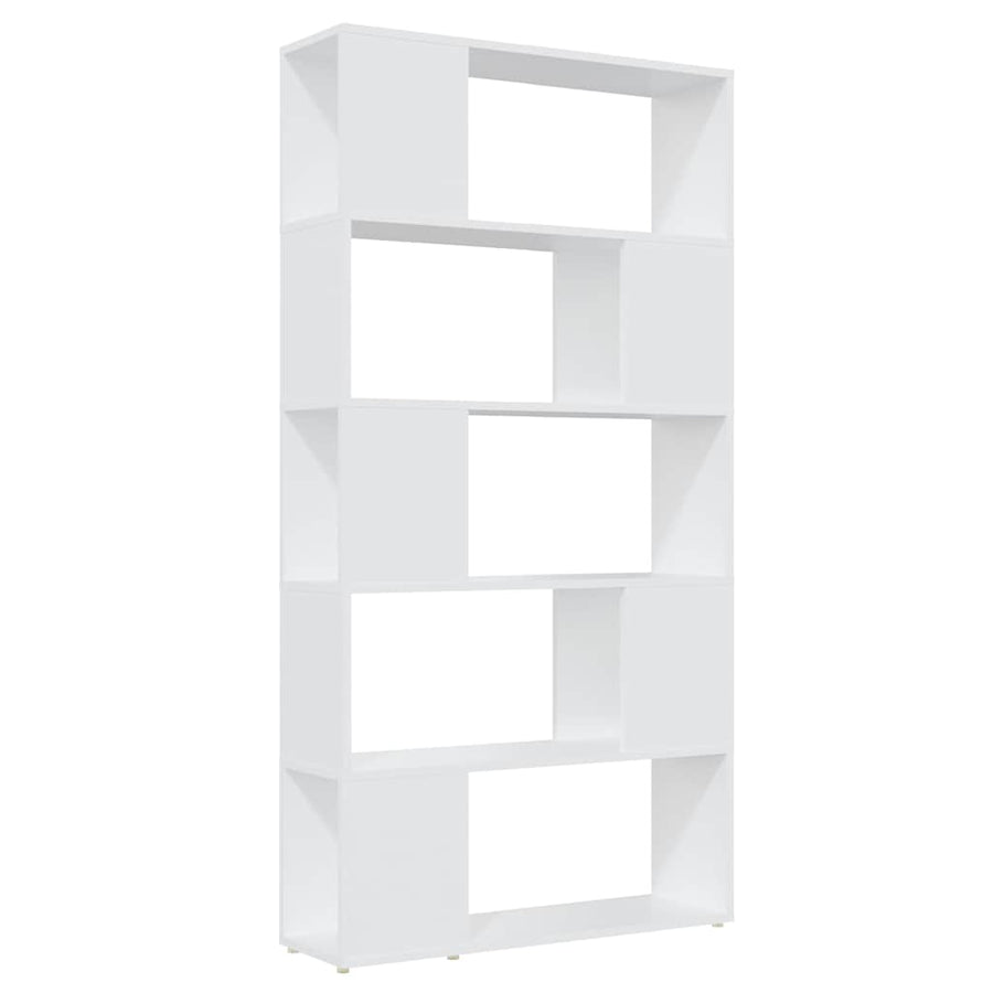 Book Cabinet Room Divider White 80x24x155 cm Engineered Wood