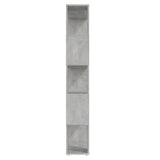 Book Cabinet Room Divider Concrete Grey 80x24x155 cm Engineered Wood - Top-Down View