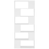 Book Cabinet Room Divider White 80x24x186 cm Engineered Wood