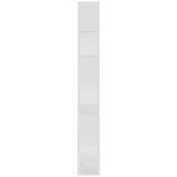 Book Cabinet Room Divider White 80x24x186 cm Engineered Wood - Top-Down View