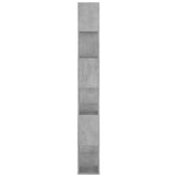 Book Cabinet Room Divider Concrete Grey 80x24x186 cm Engineered Wood - Top-Down View