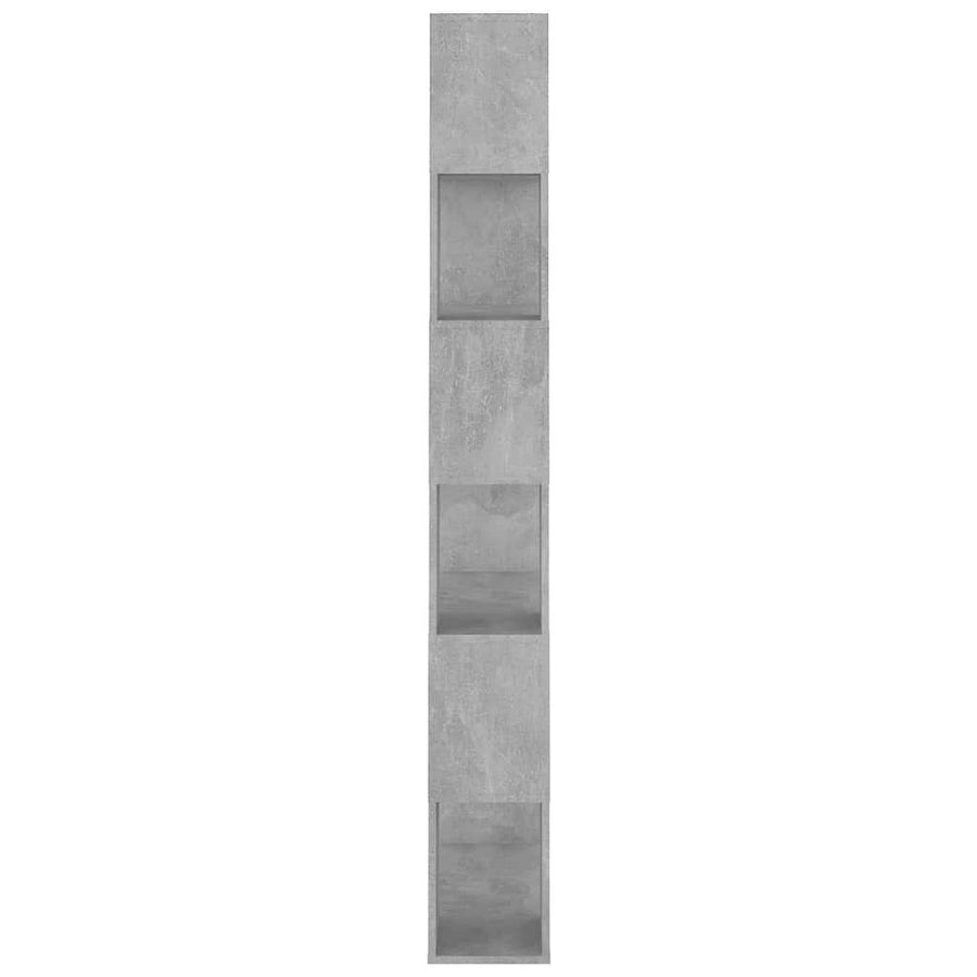 Book Cabinet Room Divider Concrete Grey 80x24x186 cm