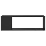 TV Cabinet Black 100x24x32 cm Engineered Wood - Side View