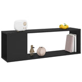 TV Cabinet Black 100x24x32 cm Engineered Wood - Rear View