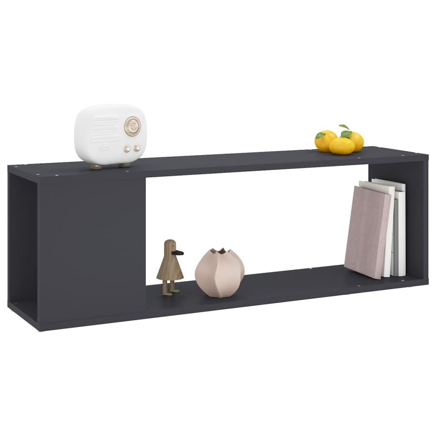 TV Cabinet Grey 100x24x32 cm Engineered Wood
