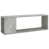 TV Cabinet Concrete Grey 100x24x32 cm Engineered Wood - Front View