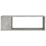 TV Cabinet Concrete Grey 100x24x32 cm Engineered Wood - Side View