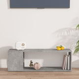 TV Cabinet Concrete Grey 100x24x32 cm Engineered Wood - 45-Degree Angle