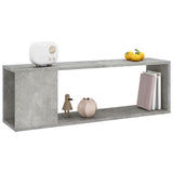 TV Cabinet Concrete Grey 100x24x32 cm Engineered Wood - Rear View