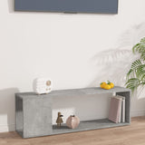 TV Cabinet Concrete Grey 100x24x32 cm Engineered Wood
