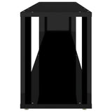 TV Cabinet High Gloss Black 100x24x32 cm Engineered Wood