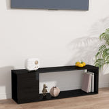 TV Cabinet High Gloss Black 100x24x32 cm Engineered Wood