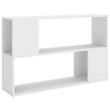 Book Cabinet White 100x24x63 cm Engineered Wood - Front View