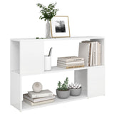 Book Cabinet White 100x24x63 cm Engineered Wood - 45-Degree Angle