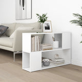 Book Cabinet White 100x24x63 cm Engineered Wood - Rear View