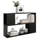 Book Cabinet Black 100x24x63 cm Engineered Wood - 45-Degree Angle