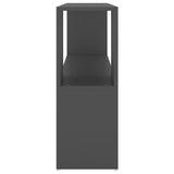 Book Cabinet Grey 100x24x63 cm Engineered Wood - Top-Down View