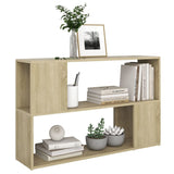 Book Cabinet Sonoma Oak 100x24x63 cm Engineered Wood - 45-Degree Angle