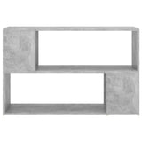 Book Cabinet Concrete Grey 100x24x63 cm Engineered Wood - Side View