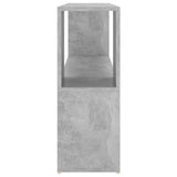 Book Cabinet Concrete Grey 100x24x63 cm Engineered Wood - Top-Down View