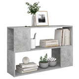 Book Cabinet Concrete Grey 100x24x63 cm Engineered Wood - 45-Degree Angle