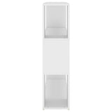 Book Cabinet Room Divider White 100x24x94 cm - Rear View