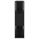 Book Cabinet Room Divider Black 100x24x94 cm - Rear View