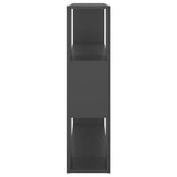 Book Cabinet Room Divider Grey 100x24x94 cm