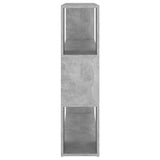 Book Cabinet Room Divider Concrete Grey 100x24x94 cm