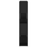 Book Cabinet Room Divider Black 100x24x124 cm